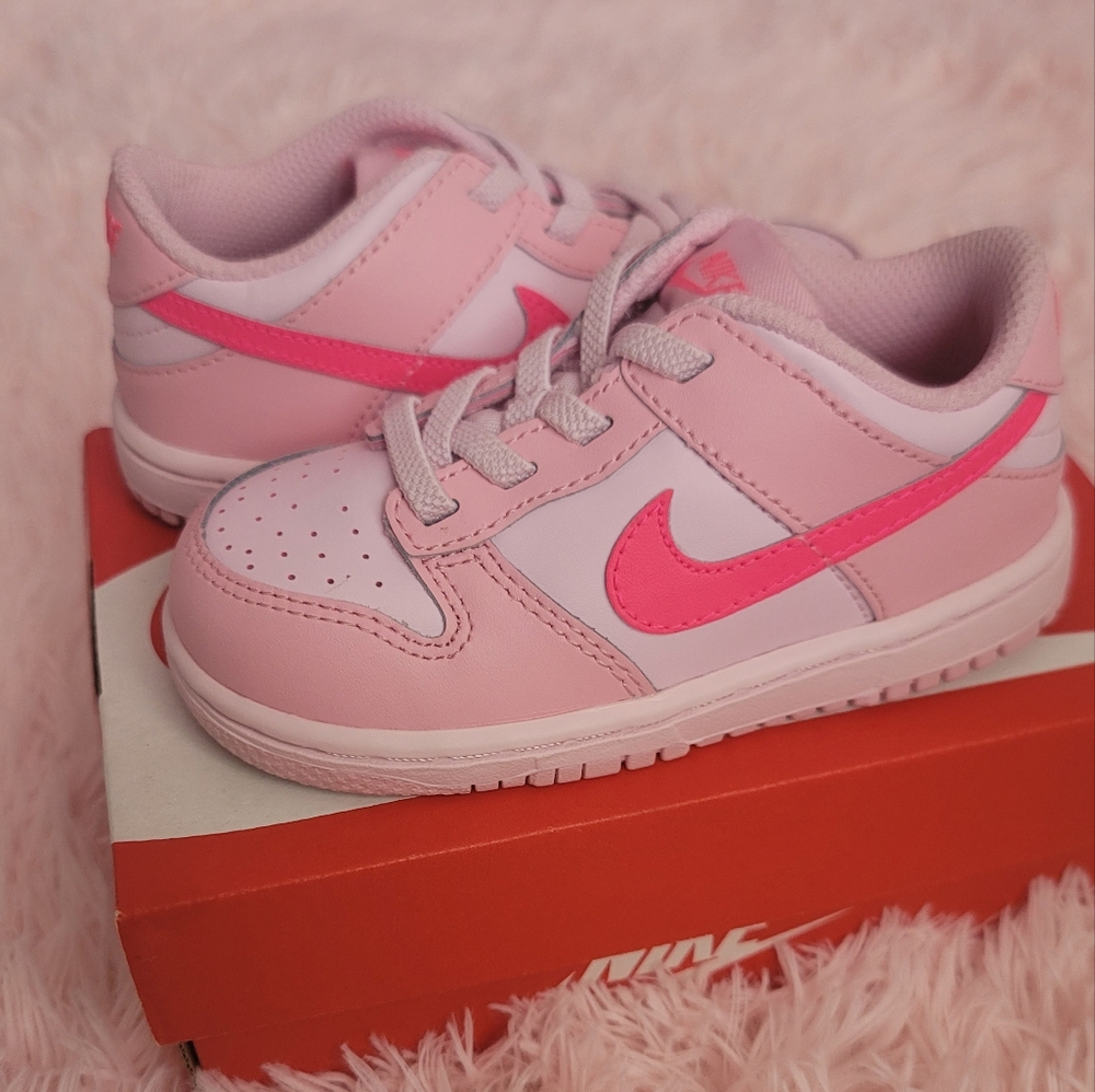 Nike Dunks Low Pink Toddler Size 8c